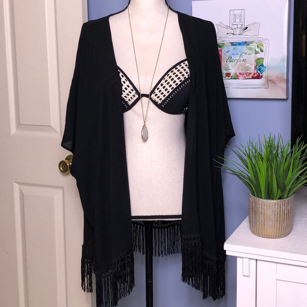 105. Victoria’s Secret sexy black beach coverup